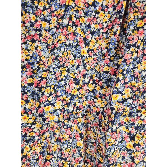 Old Navy Womens Plus Dress Ditsy Floral Tiered Boho Fairycore Beach Resort 2X - Picture 3 of 5